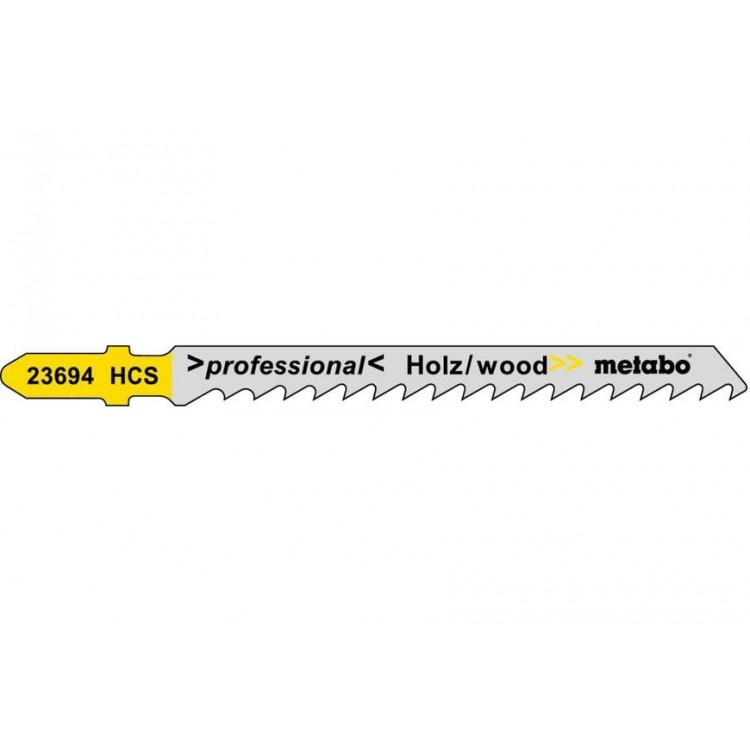 Лобзиковое полотно для дерева Metabo Professional 74 мм T 144 DP, 5 шт