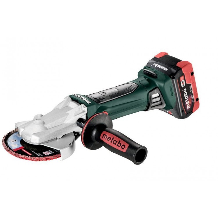 Акумуляторна болгарка з плоским корпусом редуктора Metabo WF 18 LTX 125 Quick 2х5.5 Аг