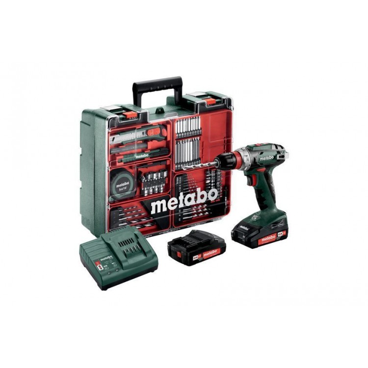 Акумуляторний дриль-шурупокрут Metabo BS 18 Quick 2х2.0 Аг Mobile Workshop