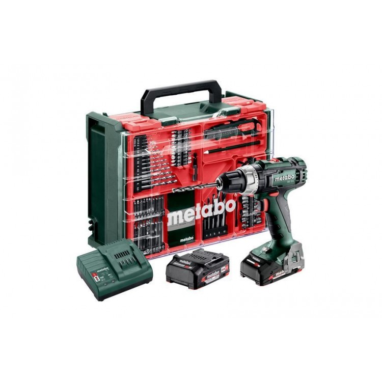 Акумуляторний дриль-шурупокрут Metabo BS 18 L 2х2.0 Аг Mobile Workshop