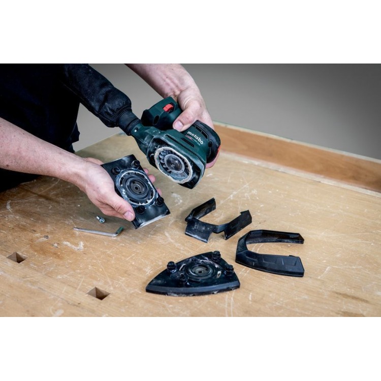 Акумуляторна вібраційна шліфувальна машина Metabo PowerMaxx SRA 12 BL SET каркас в кейсі - фото 8