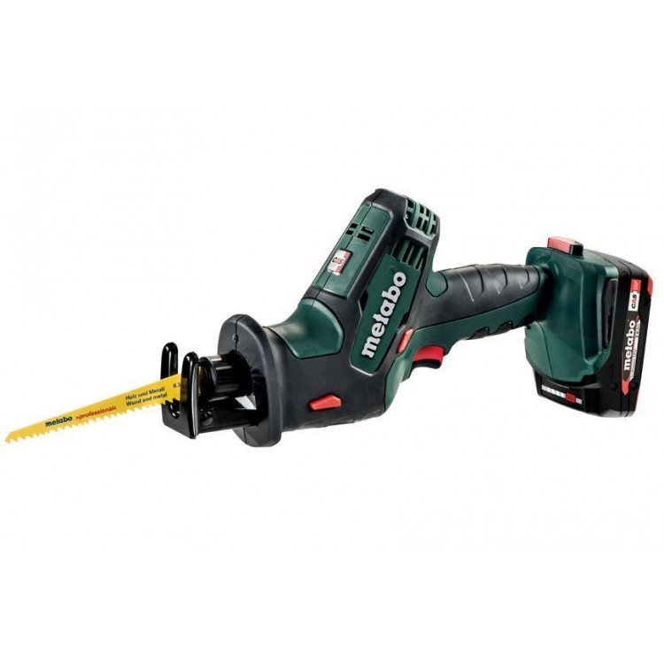 Акумуляторна шабельна пила Metabo SSE 18 LTX Compact 2х2.0 Аг - фото 1