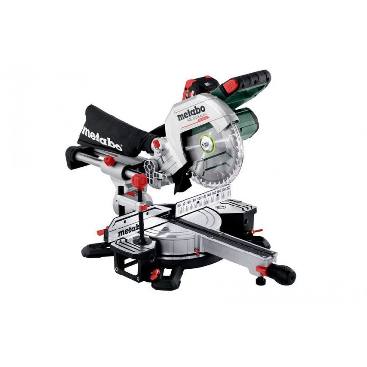 Акумуляторна торцювальна пила з протяжкою Metabo KGS 18 LTX BL 216 2х8.0 Аг