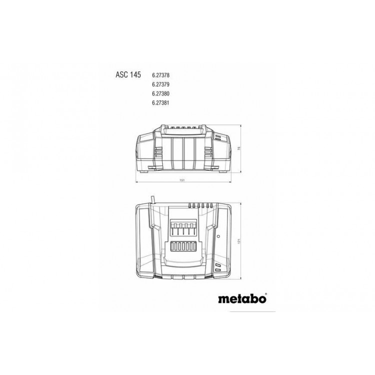 Комплект акумуляторних батарей Metabo Li-Power 18 В 3х5.2 Аг з зарядним пристроєм - фото 1
