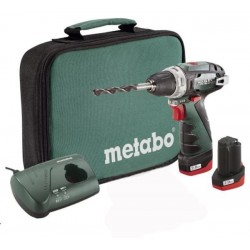 Акумуляторний дриль-шурупокрут Metabo PowerMaxx BS Basic 2х2.0 Аг в сумці
