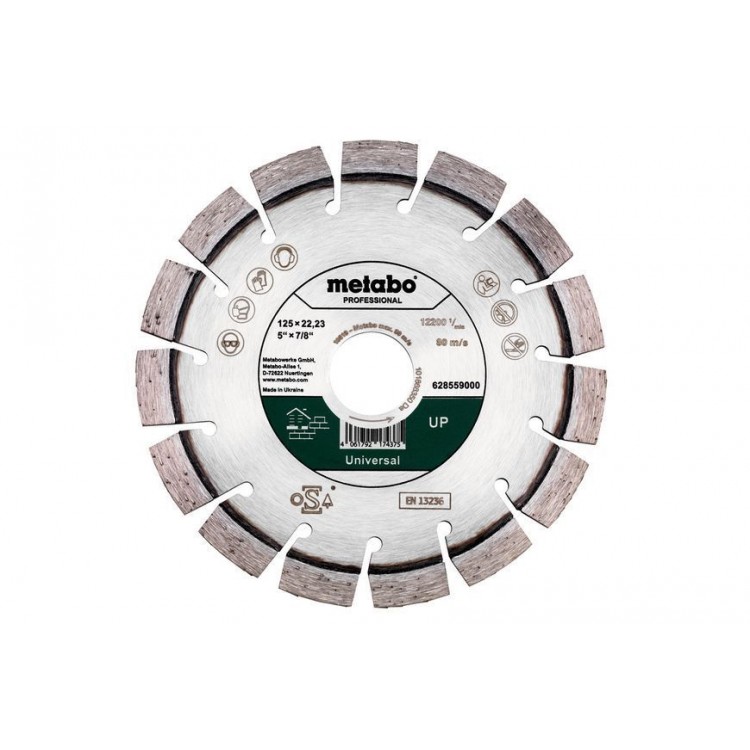 Алмазний диск Metabo Professional UP 125 мм