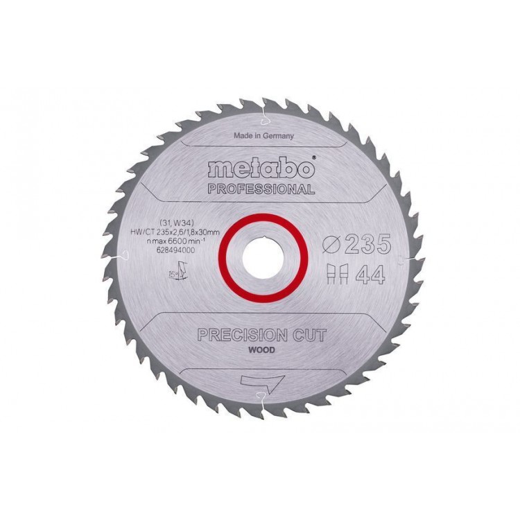 Пильный диск Metabo по дереву 235x30x2.6, 44 зуба