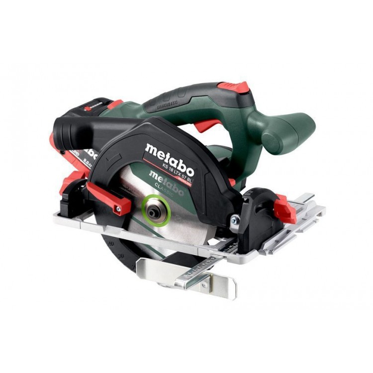 Акумуляторна ручна дискова пила Metabo KS 18 LTX 57 BL 2х8 Аг