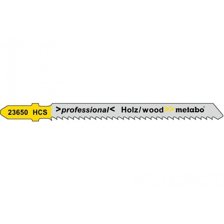 Пилка для лобзика по дереву Metabo Professional 74 мм T 101 BR, 5 шт