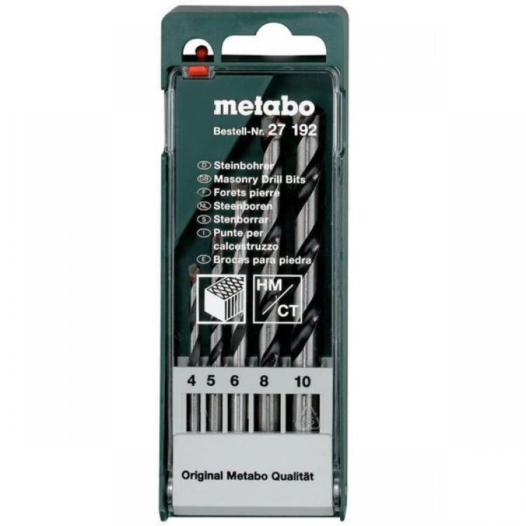Набор сверл по камню Metabo 5 штук