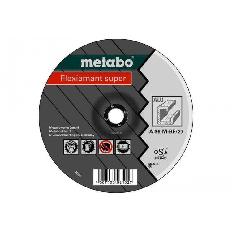 Зачистной круг для алюминия Metabo Flexiamant Super 150x6x22,23
