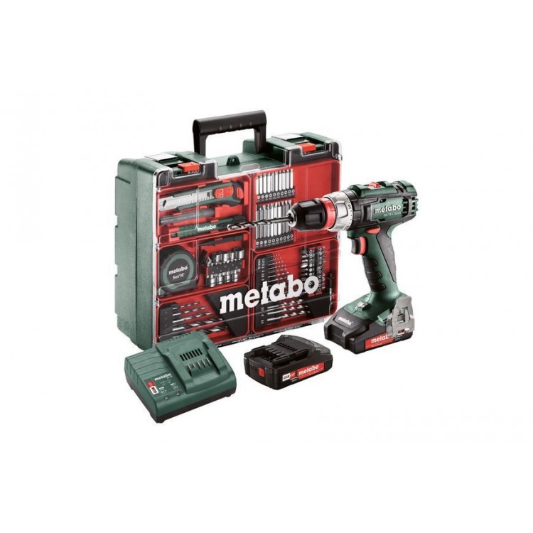 Акумуляторний дриль-шурупокрут Metabo BS 18 L Quick 2х2.2 Аг Mobile Workshop