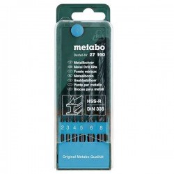 Набор сверл по металлу Metabo HSS-R 6 предметов