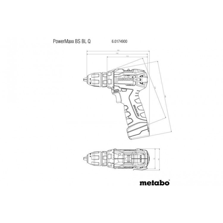 Акумуляторний дриль-шурупокрут Metabo PowerMaxx BS BL Q 2х2.0 Аг - фото 10