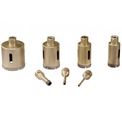 Набір алмазних коронок по кераміці Метабо Dry, 7 шт Набір алмазних коронок по кераміці Метабо Dry, 7 шт