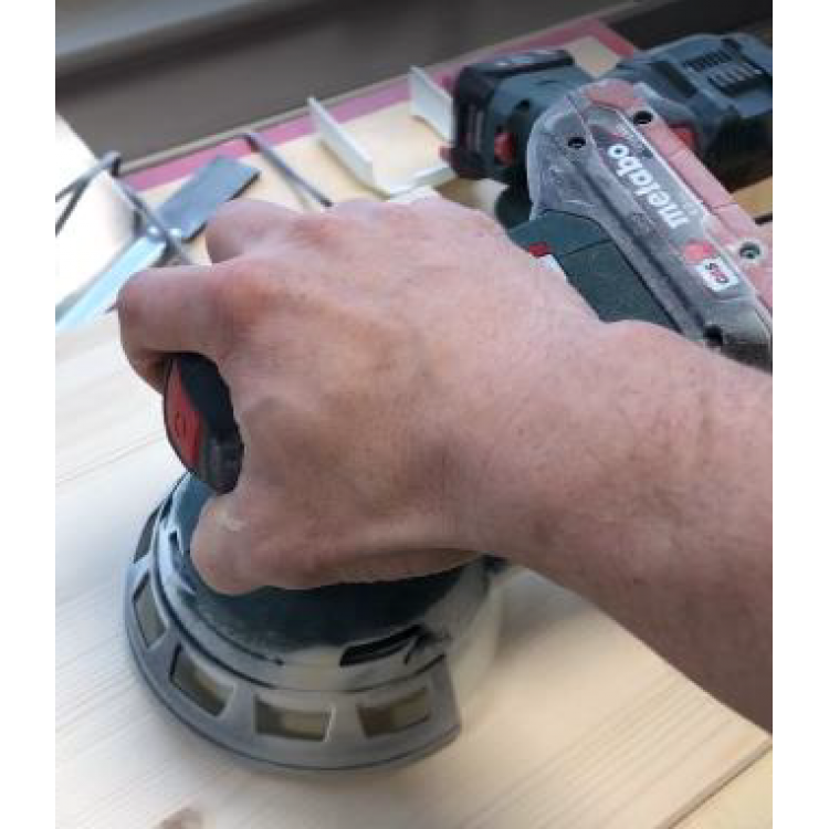 Акумуляторна ексцентрикова шліфувальна машина Metabo SXA 18 LTX 125 BL каркас в кейсі - фото 3