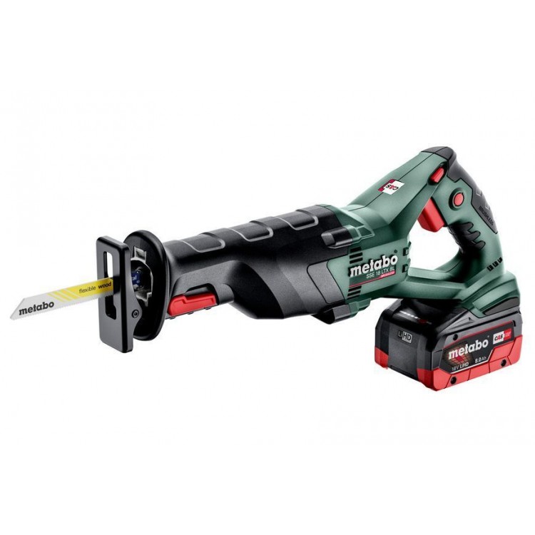 Акумуляторна шабельна пила Metabo SSE 18 LTX BL 2х8.0 Аг