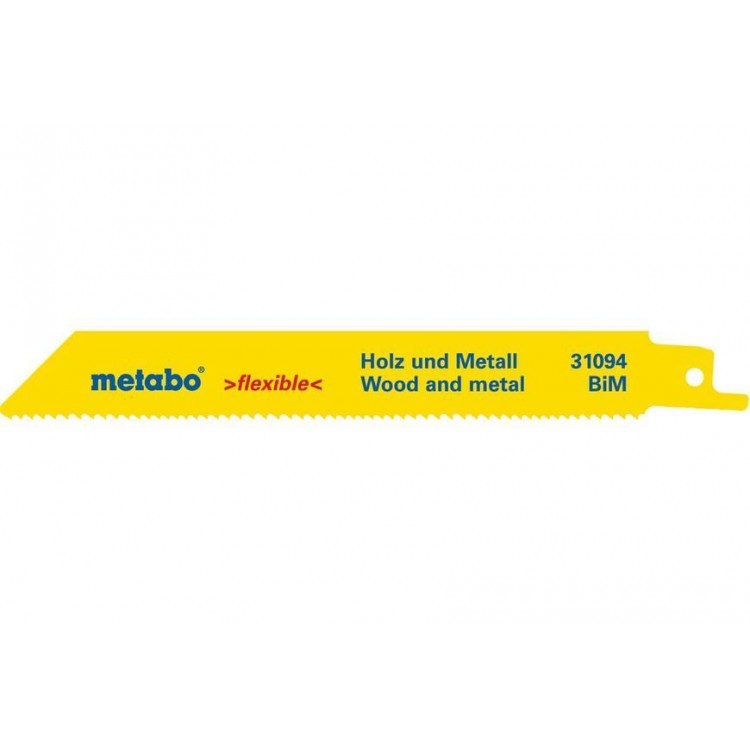 Сабельное полотно по дереву с гвоздями Metabo Flexible 150 мм, S 922 VF, 25 шт