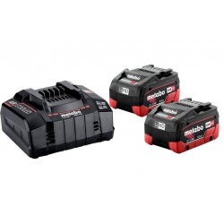 Комплект акумуляторних батарей Metabo SE LiHD 2х5.5 Аг 18 В з зарядним пристроєм
