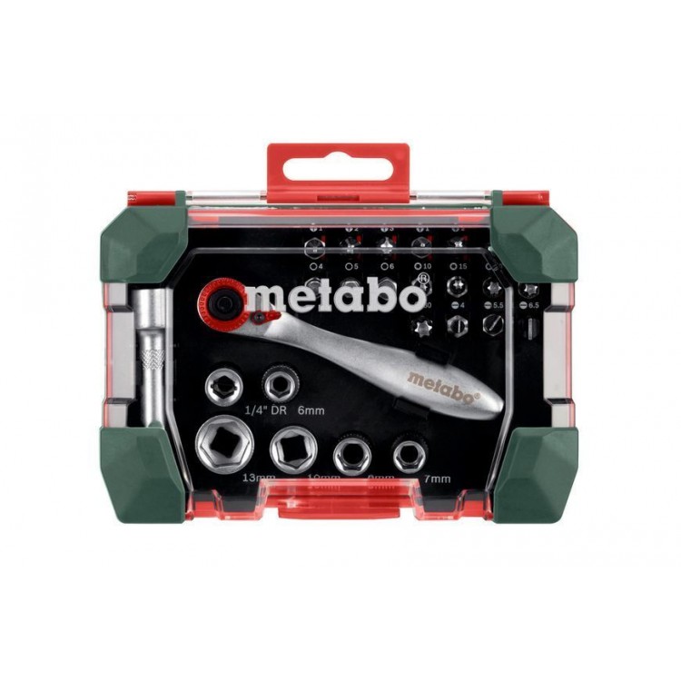 Комплект біт та головок з тріскачкою Metabo 26 предметів - фото 1