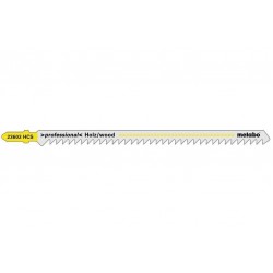 Лобзиковое полотно для дерева Metabo Professional 155 мм T 744 D, 5 шт