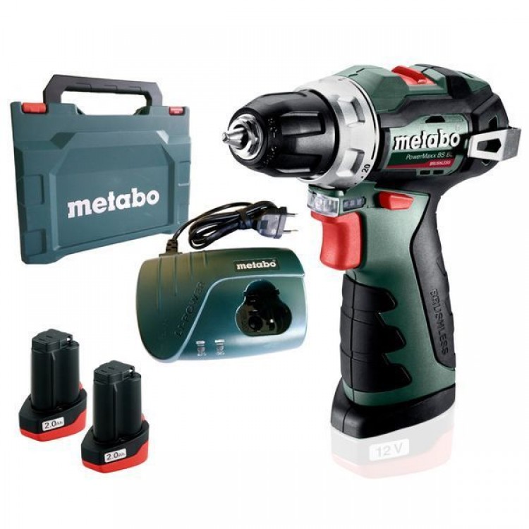 Акумуляторний дриль-шурупокрут Metabo PowerMaxx BS BL 2х2.0 Аг - фото 1