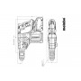 Акумуляторний перфоратор Metabo KH 18 LTX BL 28 Q каркас в кейсі - фото 6