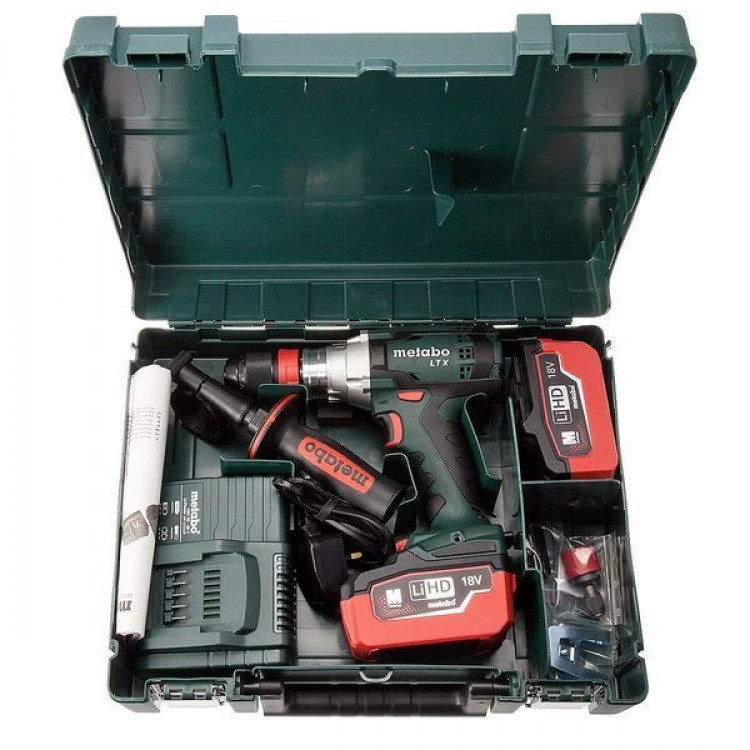 Аккумуляторный ударный шуруповерт Metabo SB 18 LTX Quick 5.5 Ач LiHD - фото 1