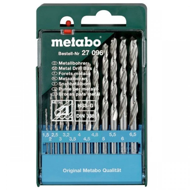 Набор сверл по металлу Metabo HSS-G 13 предметов