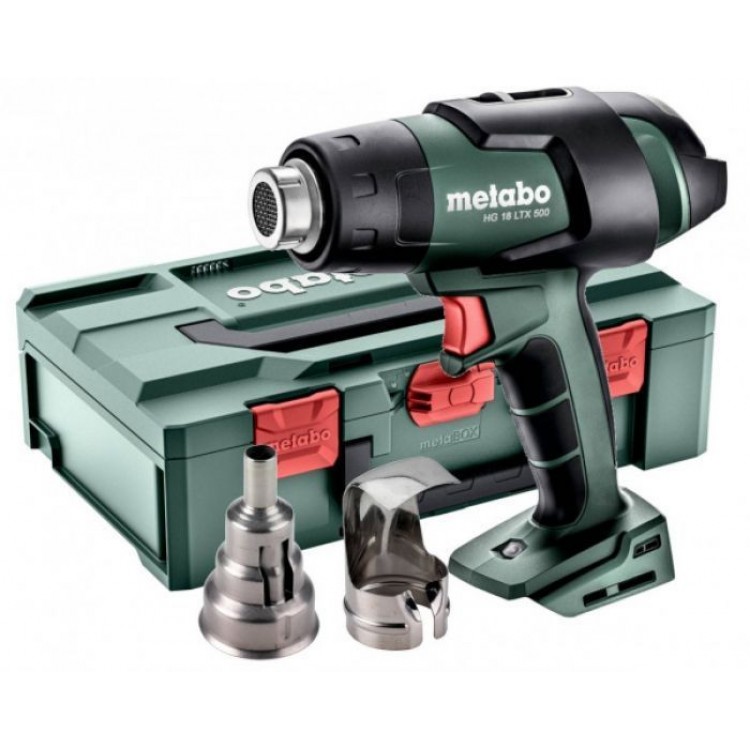 Акумуляторний термофен Metabo HG 18 LTX 500 каркас в кейсі