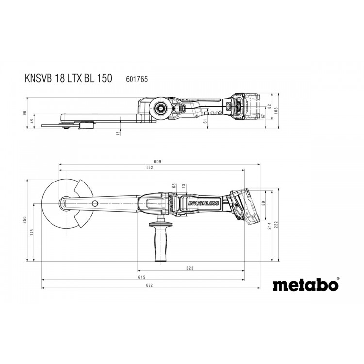 KNSVB 18 LTX BL 150 (601765840) Акумуляторна машина для шліфування кутових зварних швів - фото 5