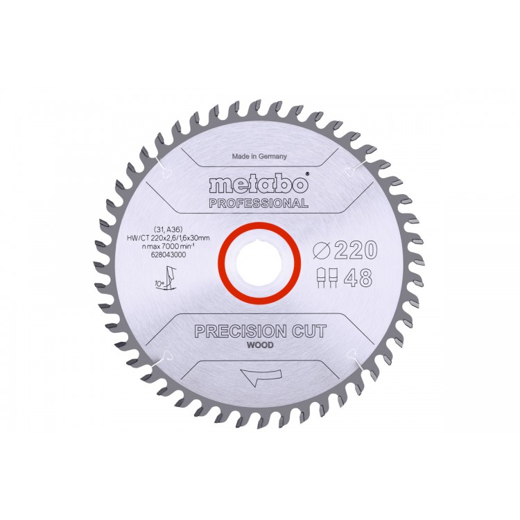 Пилкове полотно "precision cut wood - professional", 220x30, Z48 DZ/HZ 10° (628043000)