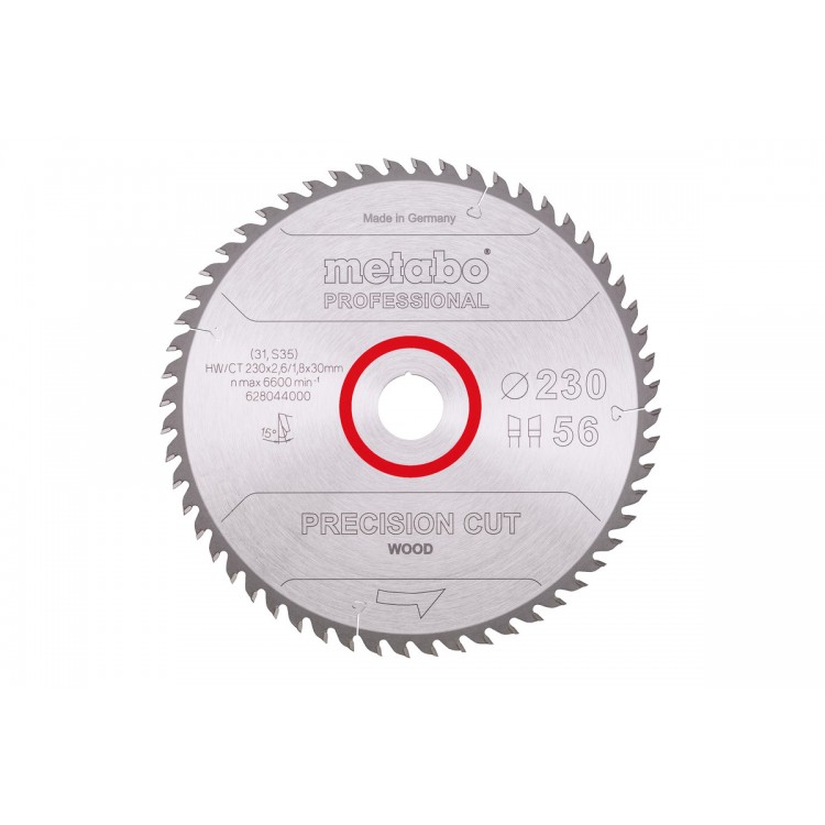 Пилкове полотно "precision cut wood - professional", 230x30, Z56 WZ 15° (628044000)