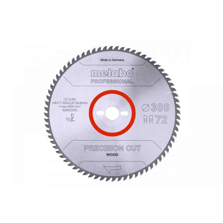 Пилкове полотно "precision cut wood - professional", 300x30, Z72 WZ 10° (628053000)