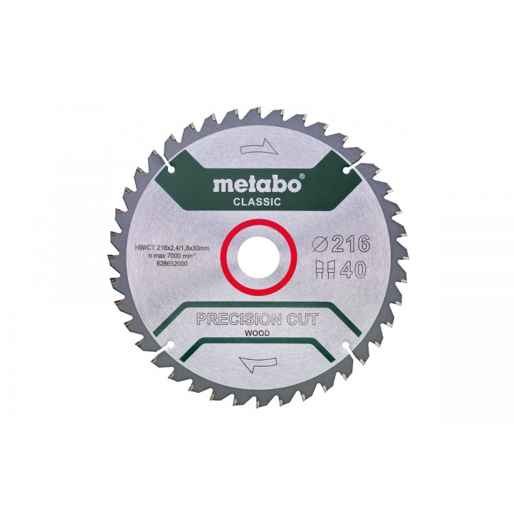 Пилкове полотно «precision cut wood - classic», 216x30 Z40 WZ 5°neg /B (628652000)