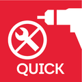 Система Metabo Quick<br/> для швидкої заміни патрона та інструментальної насадки при виконанні різноманітних робіт